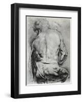 The Back of a Nude Man, C1610-Peter Paul Rubens-Framed Giclee Print