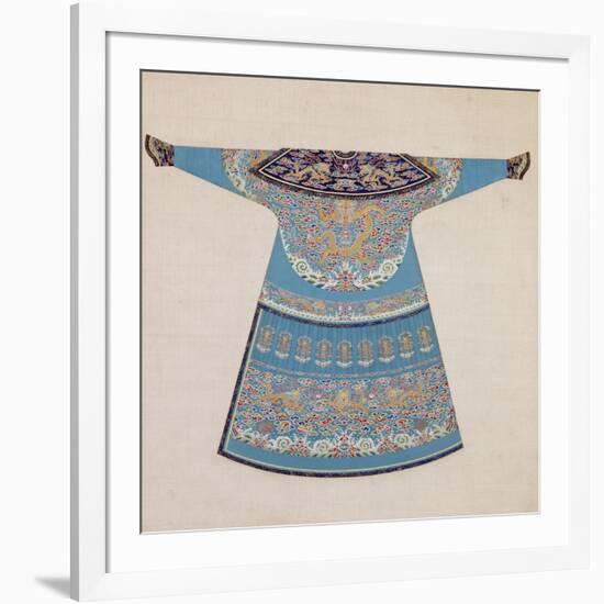 The Back of a Summer Court Robe Worn by the Emperor, China-null-Framed Giclee Print