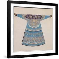 The Back of a Summer Court Robe Worn by the Emperor, China-null-Framed Giclee Print