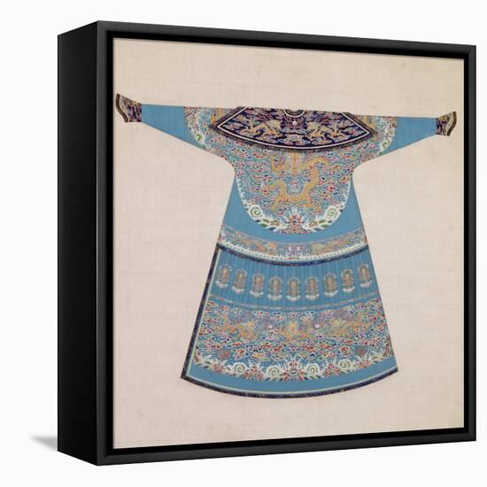 The Back of a Summer Court Robe Worn by the Emperor, China-null-Framed Stretched Canvas