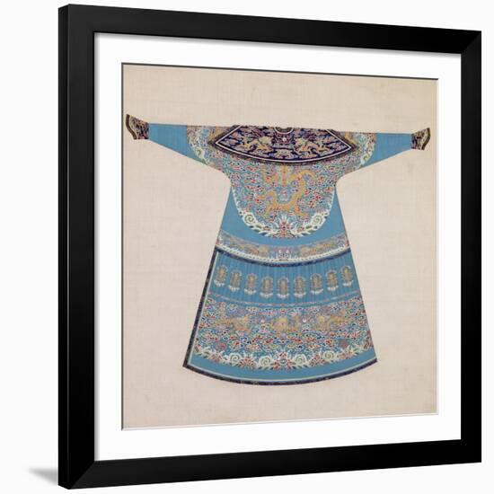 The Back of a Summer Court Robe Worn by the Emperor, China-null-Framed Giclee Print