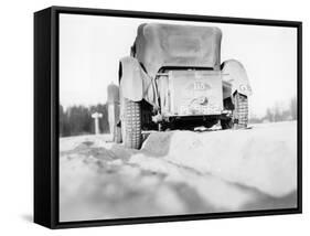 The Back of an Invicta 4.5 Litre S Type, Monte Carlo Rally, 1933-null-Framed Stretched Canvas