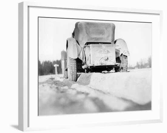 The Back of an Invicta 4.5 Litre S Type, Monte Carlo Rally, 1933-null-Framed Photographic Print