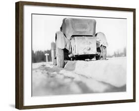 The Back of an Invicta 4.5 Litre S Type, Monte Carlo Rally, 1933-null-Framed Photographic Print