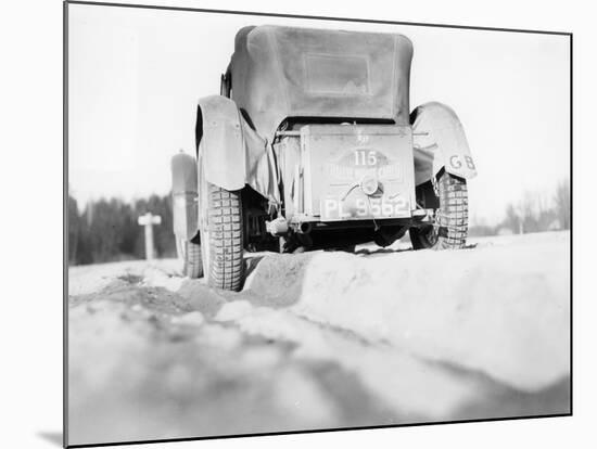 The Back of an Invicta 4.5 Litre S Type, Monte Carlo Rally, 1933-null-Mounted Photographic Print