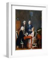 The Backgammon Play-Jean Francois Garneray-Framed Giclee Print