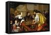 The Backgammon Players, 1634-Theodor Rombouts-Framed Stretched Canvas