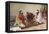 The Backgammon Players-Giulio Rosati-Framed Stretched Canvas