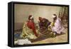 The Backgammon Players-Giulio Rosati-Framed Stretched Canvas