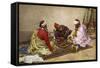 The Backgammon Players-Giulio Rosati-Framed Stretched Canvas