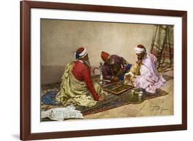 The Backgammon Players-Giulio Rosati-Framed Giclee Print