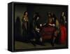 The Backgammon Players-Antoine & Louis Le Nain-Framed Stretched Canvas