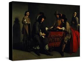 The Backgammon Players-Antoine & Louis Le Nain-Stretched Canvas