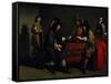 The Backgammon Players-Antoine & Louis Le Nain-Framed Stretched Canvas