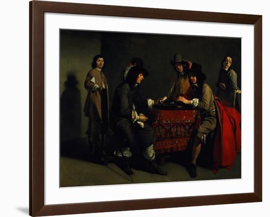 The Backgammon Players-Antoine & Louis Le Nain-Framed Giclee Print