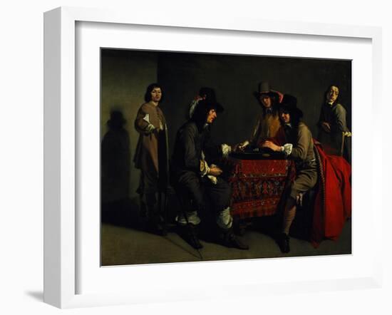 The Backgammon Players-Antoine & Louis Le Nain-Framed Giclee Print