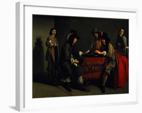 The Backgammon Players-Antoine & Louis Le Nain-Framed Giclee Print