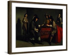 The Backgammon Players-Antoine & Louis Le Nain-Framed Giclee Print