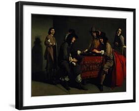 The Backgammon Players-Antoine & Louis Le Nain-Framed Giclee Print