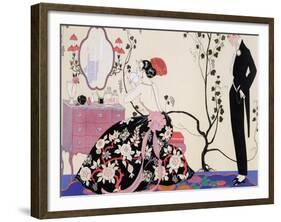 The Backless Dress-Georges Barbier-Framed Giclee Print