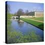 The Backs, River Cam, Clare College, Cambridge, Cambridgeshire, England, UK-Geoff Renner-Stretched Canvas