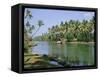 The Backwaters at Chavara, Kerala State, India, Asia-Jenny Pate-Framed Stretched Canvas