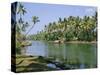 The Backwaters at Chavara, Kerala State, India, Asia-Jenny Pate-Stretched Canvas