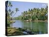 The Backwaters at Chavara, Kerala State, India, Asia-Jenny Pate-Stretched Canvas