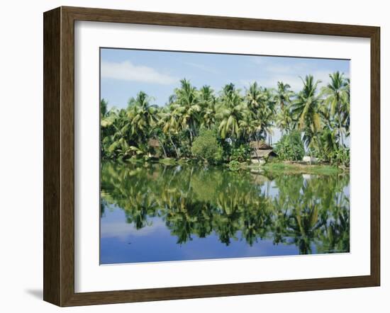 The Backwaters Near Kumarakom, Kerala State, India, Asia-Jenny Pate-Framed Photographic Print