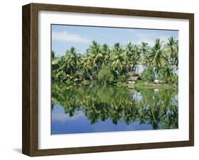 The Backwaters Near Kumarakom, Kerala State, India, Asia-Jenny Pate-Framed Photographic Print