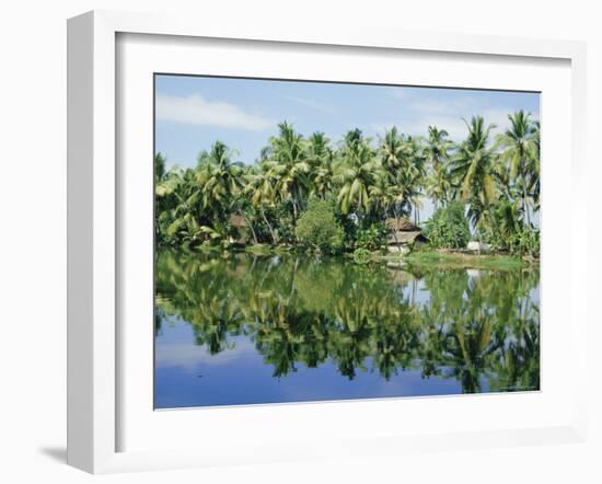 The Backwaters Near Kumarakom, Kerala State, India, Asia-Jenny Pate-Framed Photographic Print