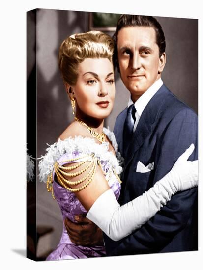 THE BAD AND THE BEAUTIFUL, from left: Lana Turner, Kirk Douglas, 1952-null-Stretched Canvas
