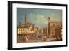 The Badia Fiorentina and the Palazzo Del Podesta in Piazza di San Firenze, circa 1754-Giuseppe Zocchi-Framed Giclee Print