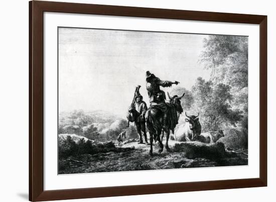 The Bag Piper-Nicolaes Pietersz. Berchem-Framed Giclee Print