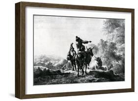 The Bag Piper-Nicolaes Pietersz. Berchem-Framed Giclee Print