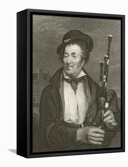 The Bag Piper-Sir David Wilkie-Framed Stretched Canvas