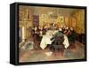 The Bagman's Toast "Sweethearts and Wives"-Walter Dendy Sadler-Framed Stretched Canvas