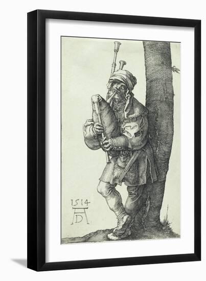 The Bagpiper, 1514-Albrecht Dürer-Framed Giclee Print