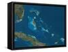 The Bahamas, Satellite Image-null-Framed Stretched Canvas