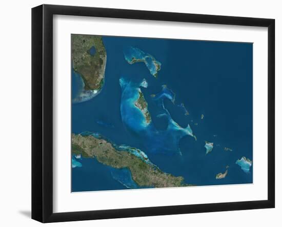 The Bahamas, Satellite Image-null-Framed Photographic Print