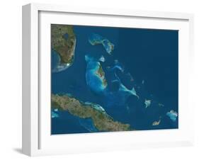 The Bahamas, Satellite Image-null-Framed Photographic Print