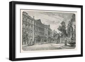 The Bahnhofstrasse (Railway Street), Zurich-null-Framed Giclee Print