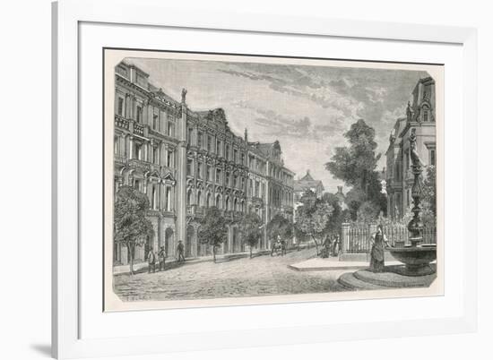 The Bahnhofstrasse (Railway Street), Zurich-null-Framed Giclee Print