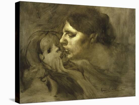 The Baiser Maternelmotherly Kiss-Eugene Carriere-Stretched Canvas