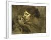 The Baiser Maternelmotherly Kiss-Eugene Carriere-Framed Giclee Print