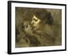 The Baiser Maternelmotherly Kiss-Eugene Carriere-Framed Giclee Print