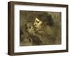 The Baiser Maternelmotherly Kiss-Eugene Carriere-Framed Giclee Print