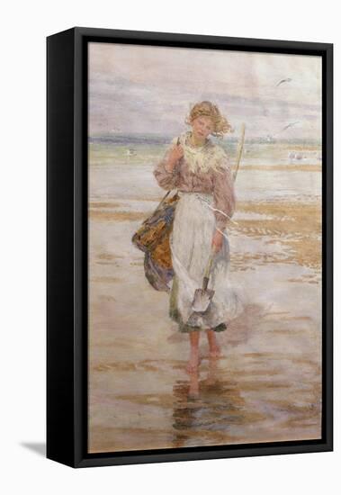 The Bait Digger, 1910-Lionel Percy Smythe-Framed Stretched Canvas