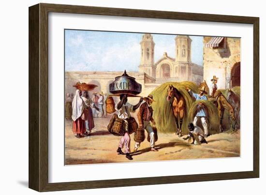 The Baker and the Straw Seller, 1840-Federico Mialhe-Framed Giclee Print