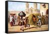 The Baker and the Straw Seller, 1840-Federico Mialhe-Framed Stretched Canvas